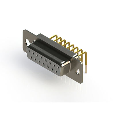 630-M15-340-WT1 by EDAC Inc. - 630M SERIES RIGHT ANGLE D-SUB