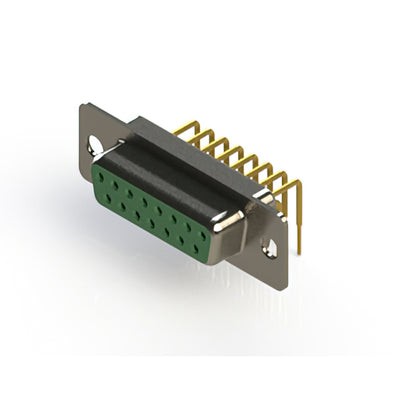 630-M15-640-GN1 by EDAC Inc. - 630M SERIES RIGHT ANGLE D-SUB