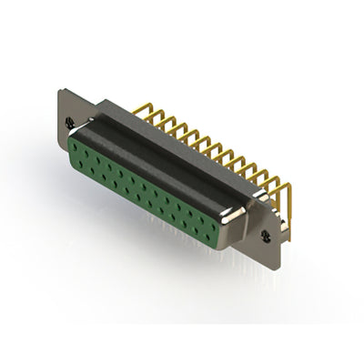 630-M25-340-GN2 by EDAC Inc. - 630M SERIES RIGHT ANGLE D-SUB