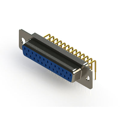 630-M25-340-LN1 by EDAC Inc. - 630M SERIES RIGHT ANGLE D-SUB