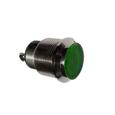 6301603304F by Dialight - 30MM FLT GN 12VDC W/TERM