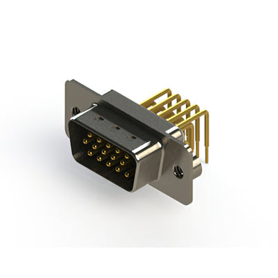 633-M15-363-WT2 by EDAC Inc. - 633M SERIES RIGHT ANGLE D-SUB PL