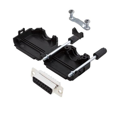 6355-0001-12 by Encitech Connectors AB - D-SUB BACKSHELL, UNSHIELDED, 180