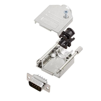 6355-0002-01 by Encitech Connectors AB - D-SUB BACKSHELL, FULL METAL, 180