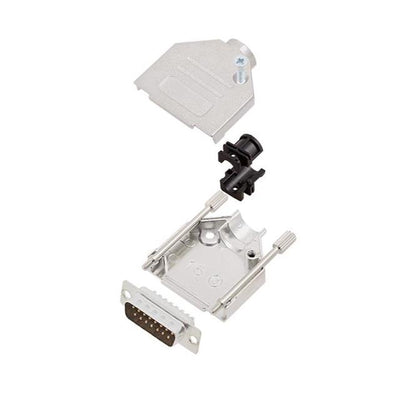 6355-0002-02 by Encitech Connectors AB - D-SUB BACKSHELL, FULL METAL, 180