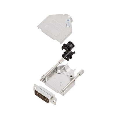 6355-0002-22 by Encitech Connectors AB - D-SUB BACKSHELL, FULL METAL, 180