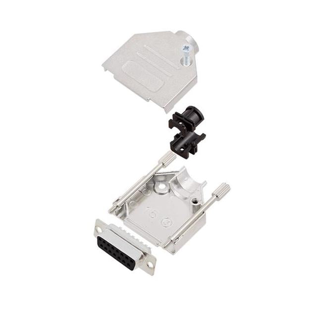 6355-0002-32 by Encitech Connectors AB - D-SUB BACKSHELL, FULL METAL, 180