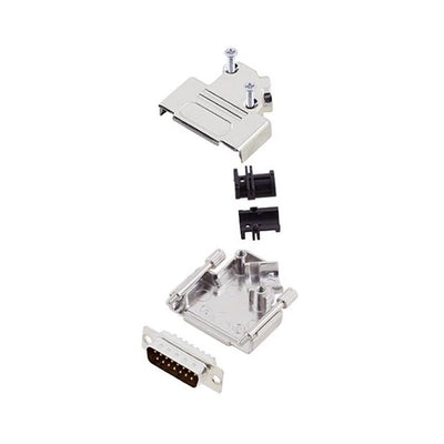 6355-0003-02 by Encitech Connectors AB - D-SUB BACKSHELL, FULL METAL, 45