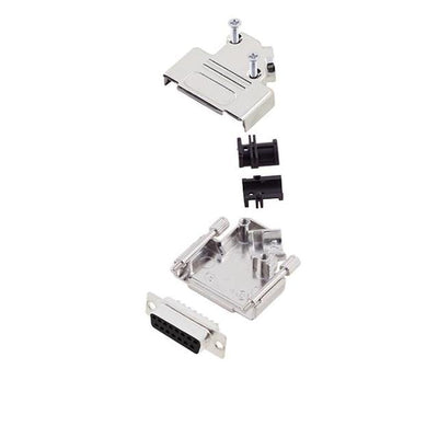 6355-0003-12 by Encitech Connectors AB - D-SUB BACKSHELL, FULL METAL, 45
