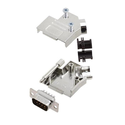6355-0003-21 by Encitech Connectors AB - D-SUB BACKSHELL, FULL METAL, 45