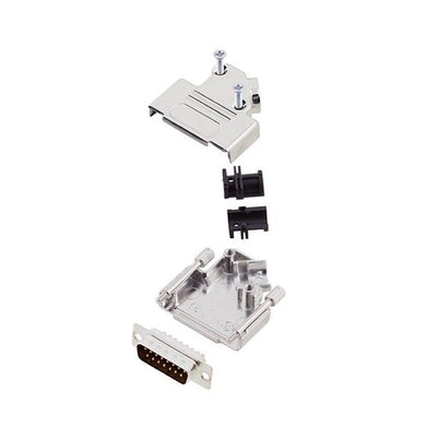 6355-0003-22 by Encitech Connectors AB - D-SUB BACKSHELL, FULL METAL, 45