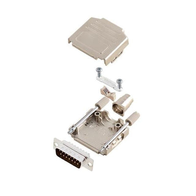6355-0004-02 by Encitech Connectors AB - D-SUB BACKSHELL, SHIELDED, 180 +