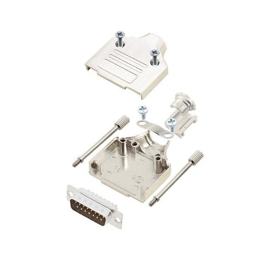 6355-0005-02 by Encitech Connectors AB - D-SUB BACKSHELL, FULL METAL, 180