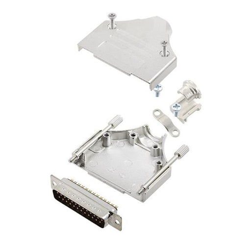 6355-0005-03 by Encitech Connectors AB - D-SUB BACKSHELL, FULL METAL, 180