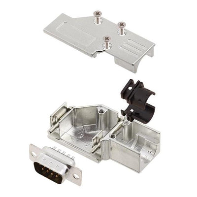 6355-0065-01 by Encitech Connectors AB - D-SUB BACKSHELL, FULL METAL, 90
