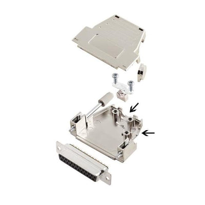 6355-0084-13 by Encitech Connectors AB - D-SUB BACKSHELL, SHIELDED, TOP A