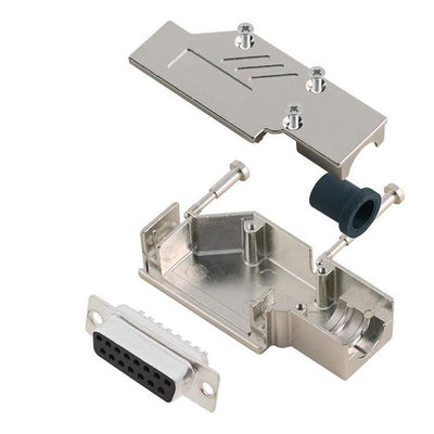 6355-0099-12 by Encitech Connectors AB - D-SUB BACKSHELL, FULL METAL, 90