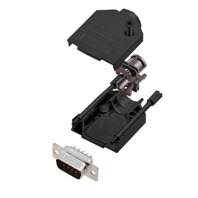 6355-0101-01 by Encitech Connectors AB - D-SUB BACKSHELL, FULL METAL, 180