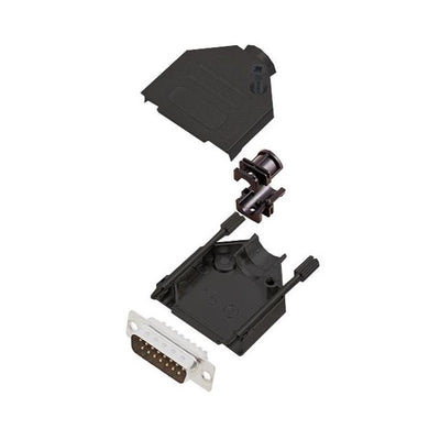 6355-0101-02 by Encitech Connectors AB - D-SUB BACKSHELL, FULL METAL, 180