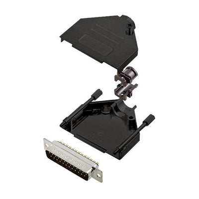 6355-0101-03 by Encitech Connectors AB - D-SUB BACKSHELL, FULL METAL, 180
