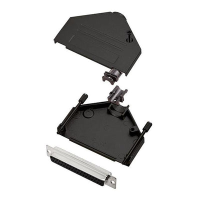 6355-0101-14 by Encitech Connectors AB - D-SUB BACKSHELL, FULL METAL, 180