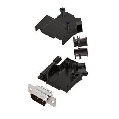 6355-0103-01 by Encitech Connectors AB - D-SUB BACKSHELL, FULL METAL, 45