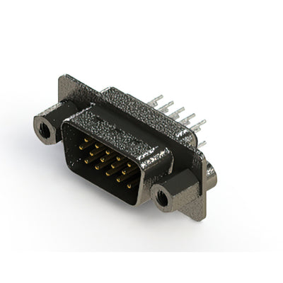 637-015-630-043 by EDAC Inc. - CONNECTOR D-SUB PLUG 15POS VERT T/H