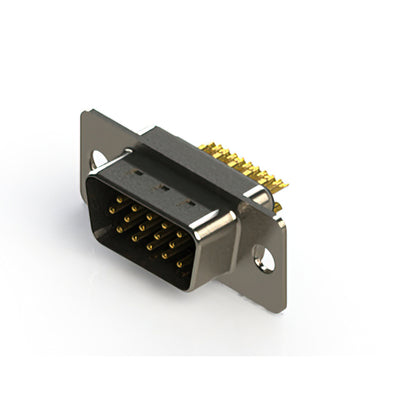 637-M15-632-BN1 by EDAC Inc. - 637M SERIES VERTICAL D-SUB PLUG