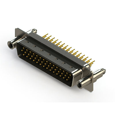637-M44-330-BN6 by EDAC Inc. - 637M SERIES VERTICAL D-SUB PLUG