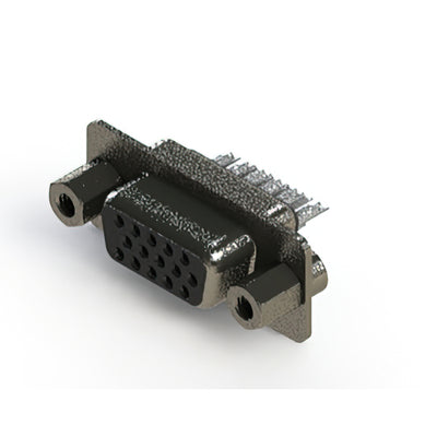 638-015-332-043 by EDAC Inc. - 638 SERIES VERTICAL D-SUB RECEPT