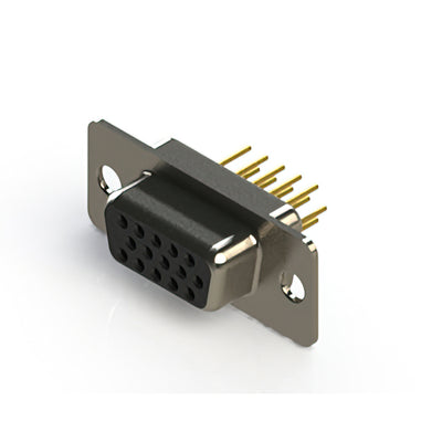 638-M15-230-BN1 by EDAC Inc. - 638M SERIES VERTICAL D-SUB RECEP