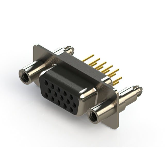 638-M15-330-BN6 by EDAC Inc. - 638M SERIES VERTICAL D-SUB RECEP
