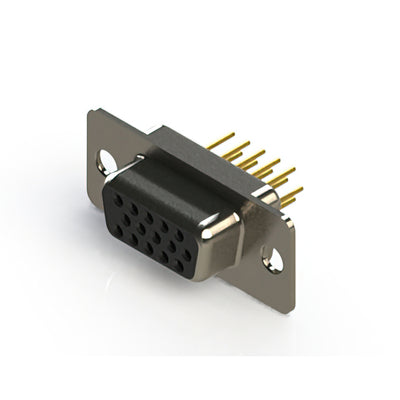 638-M15-330-BT1 by EDAC Inc. - 638M SERIES VERTICAL D-SUB RECEP