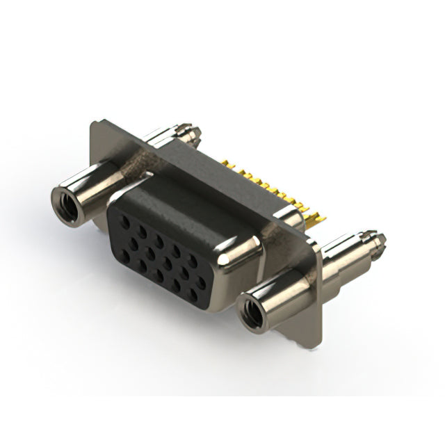 638-M15-332-BT6 by EDAC Inc. - 638M SERIES VERTICAL D-SUB RECEP