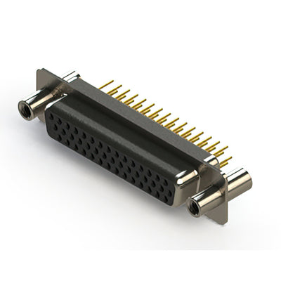 638-M44-630-BN4 by EDAC Inc. - 638M SERIES VERTICAL D-SUB RECEP