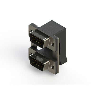 661-009-264-008 by EDAC Inc. - 661 SERIES RIGHT ANGLE DUAL D-SU