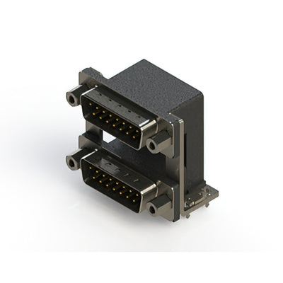 661-015-264-039 by EDAC Inc. - 661 SERIES RIGHT ANGLE DUAL D-SU