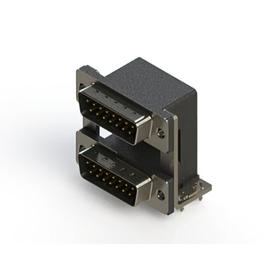 661-015-664-030 by EDAC Inc. - 661 SERIES RIGHT ANGLE DUAL D-SU