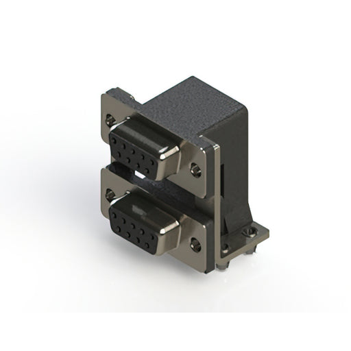 662-009-664-047 by EDAC Inc. - 662 SERIES RIGHT ANGLE DUAL D-SU