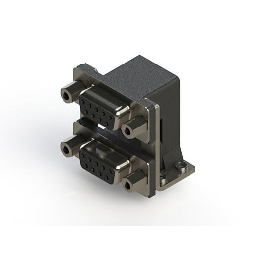 662-009-664-056 by EDAC Inc. - 662 SERIES RIGHT ANGLE DUAL D-SU