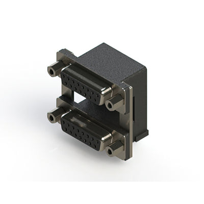 662-015-264-009 by EDAC Inc. - 662 SERIES RIGHT ANGLE DUAL D-SU