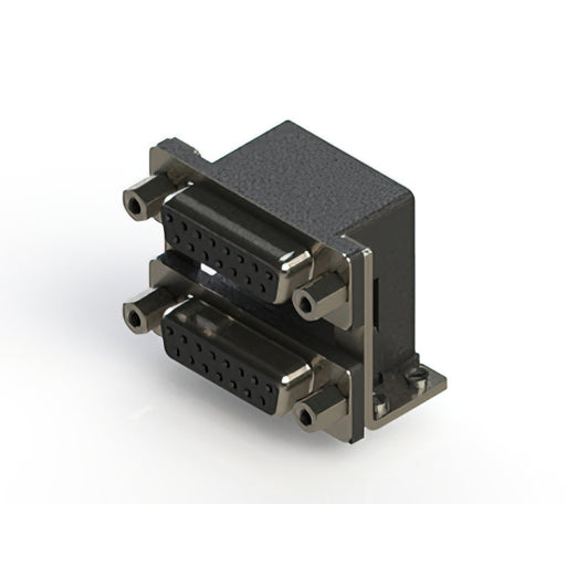 662-015-364-056 by EDAC Inc. - 662 SERIES RIGHT ANGLE DUAL D-SU