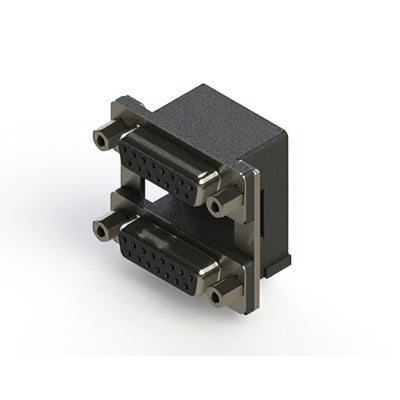 662-015-664-009 by EDAC Inc. - 662 SERIES RIGHT ANGLE DUAL D-SU