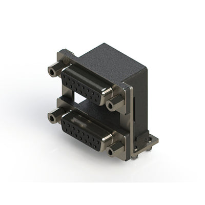 662-015-664-049 by EDAC Inc. - 662 SERIES RIGHT ANGLE DUAL D-SU