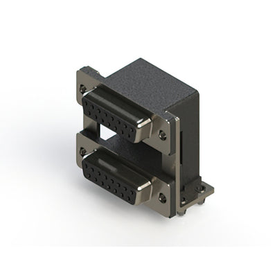 662-015-664-04C by EDAC Inc. - CONNECTOR D-SUB RCPT 15POS R/A SLDR