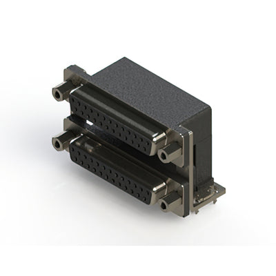 662-025-664-036 by EDAC Inc. - 662 SERIES RIGHT ANGLE DUAL D-SU