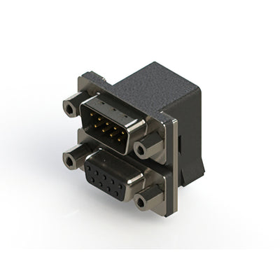 663-009-264-003 by EDAC Inc. - 663 SERIES RIGHT ANGLE DUAL D-SU