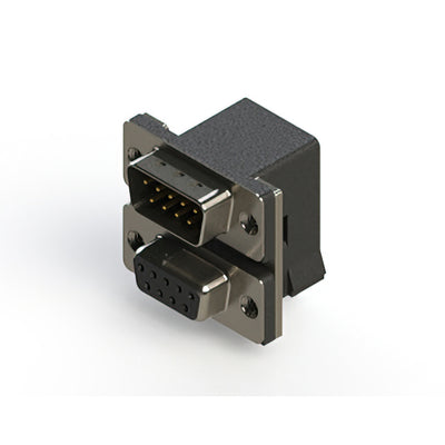 663-009-364-002 by EDAC Inc. - 663 SERIES RIGHT ANGLE DUAL D-SU