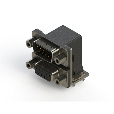 663-009-364-033 by EDAC Inc. - 663 SERIES RIGHT ANGLE DUAL D-SU