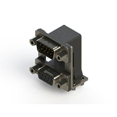 663-009-364-049 by EDAC Inc. - 663 SERIES RIGHT ANGLE DUAL D-SU